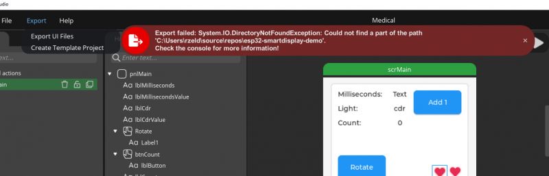 ESP32 and touch display - part 5 - LVGL in SquareLine Studio ESP32 and touch display - part 5 - LVGL in SquareLine Studio