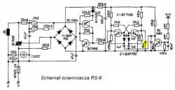 Ściemniacz RS-6; zapala światło samoistnie po wyłączeniu/włączeniu energii