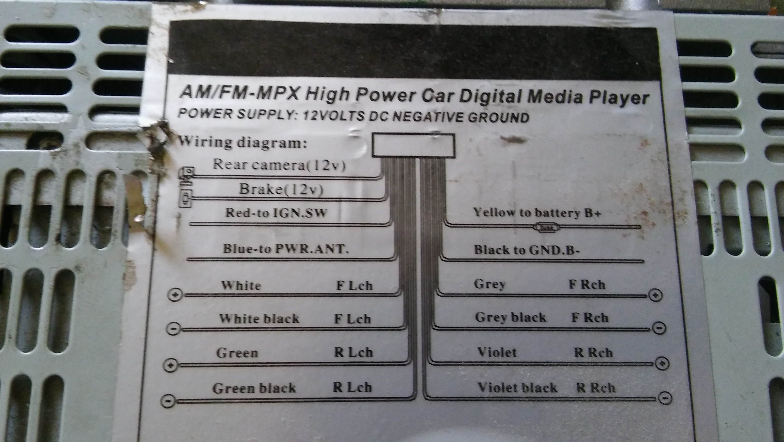 Am Fm-mpx High Power Car Digital Media Player