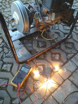 Przeróbka spalonej prądnicy Agregatu Fogo na pradnice z silnika pralki drive direct