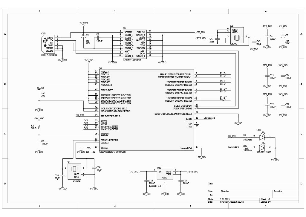 Isolated active high speed USB hub - elektroda.com