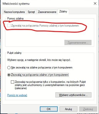 [rozwiązano] Trudności Z Połączeniem Rdp W Sieci Lokalnej I Nieaktywna 