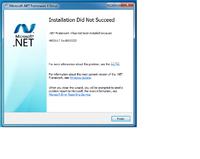 Win7 Professional Błąd Net Frameworka - installation did not success