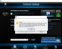 Drukarka HP Deskjet Ink Advant K209a-z nie mogę zeskanować dokumentu