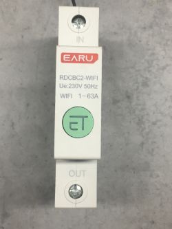 Moduł EARU z oznaczeniami RDCBC2-WIFI, 230V 50Hz, 1-63A
