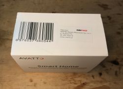 AVATTO N-WOT10-EU-W Socket Packaging AVATTO N-WOT10-EU-W socket packaging with importer label.