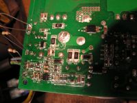 Schemat przetwornicy zasilania do Spartus TIG210E - popalone elementy