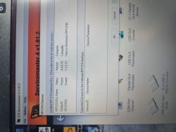 Ekran komputera z otwartym oprogramowaniem JCB Servicemaster 4 w wersji 1.81.2.