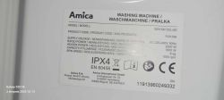 Etykieta informacyjna pralki Amica WA1S610CLiSE z danymi technicznymi