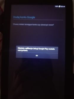 Tablet Alcatel Onetouch Pixi 7 - aplikacja została wstrzymana