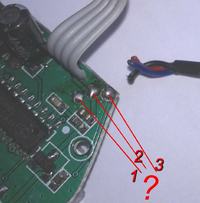 Transmiter FM - urwany kabelek - 3 kolory przewodów