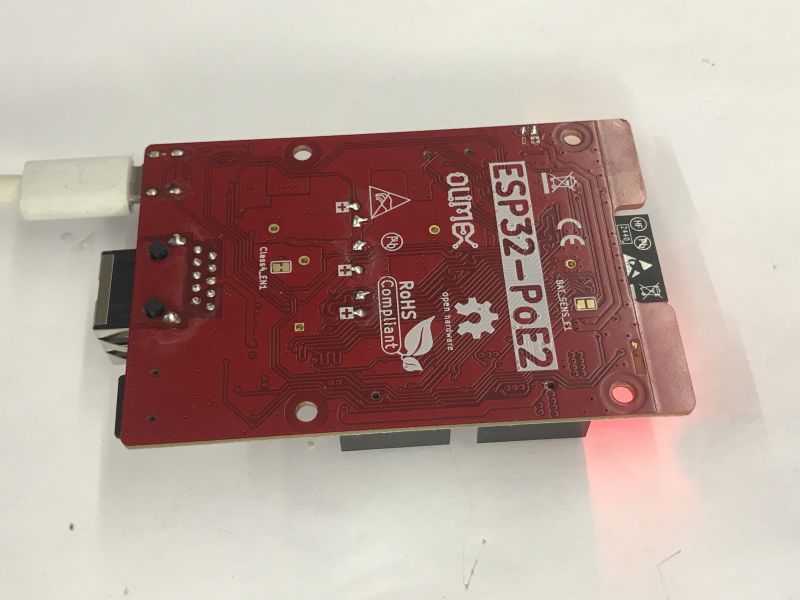 ESP32 board with Wi-Fi, wired Ethernet and PoE power supply – ESP32-PoE2 Olimex