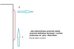 Instructions for dismantling the Cersanit button