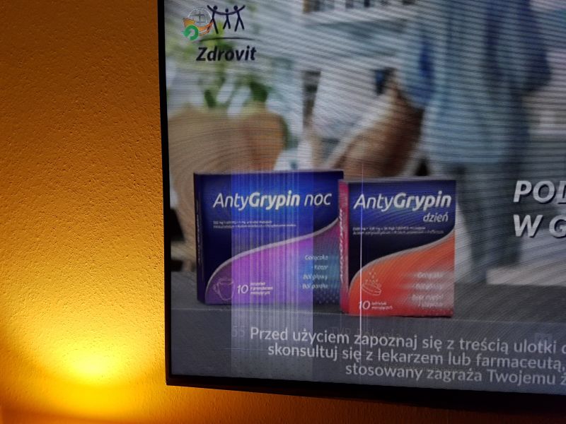 JVC LT-55VU83A - Pasy na ekranie. Nie działa pilot.
