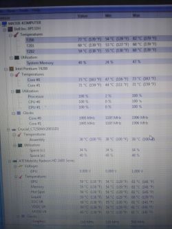 Dell Studio 1537 - Wymiana procesora - temperatury w laptopie