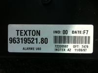 Lancia zeta sczytanie pamięci - Brak kodu pin do ustawień texton 96r.