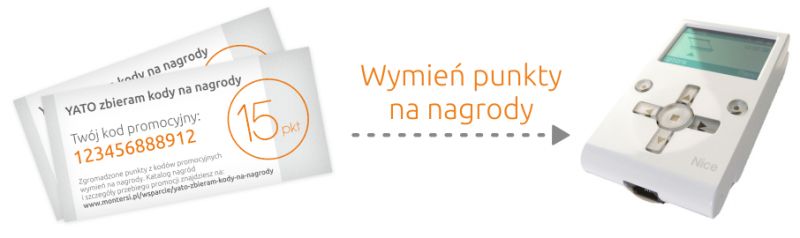 "YATO zbieram kody na nagrody" - akcja promocyjna Montersi.pl "YATO zbieram kody na nagrody" - akcja promocyjna Montersi.pl