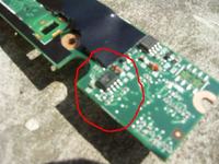 HP Compaq 6710s - uszkodzony układ U6 na płycie głównej