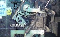 Unitra ZRK M536 SD "FINEZJA 1" - rolka dociskowa - brakuje kulki? Unitra ZRK M536 SD "FINEZJA 1" - rolka dociskowa - brakuje kulki?