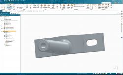 Print-experiment - repairing a workshop light, replacing a metal component