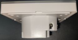 White Module with Square Frame White module with a square frame mounted to a surface.