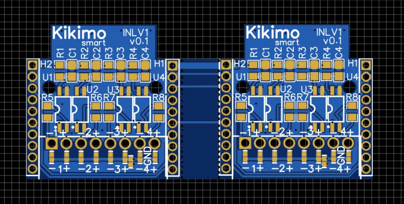 Kikimo INLV1 board with optocouplers and configuration options