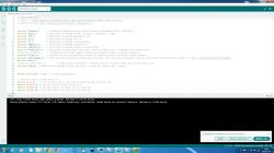 Screenshot of Arduino IDE showing code for ESP32.