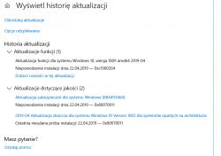 Stacjonarny, win10 - Błąd aktualizacji windows update