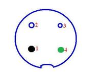 TTI TCB-550AM - zerwane przewody wtyku 4 pinowego - schemat koloru kabli