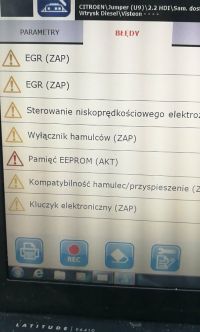 Jumper 2.2 HDi 2008 - Błędy sterownika Visteon po wyłączeniu zapłonu
