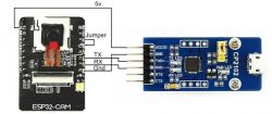 How do I check the operability of the ESP32 cam? No blinking diode when power is applied