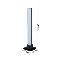 Arlec Grid Connect Smart Desktop Bar Light A single Arlec Grid Connect Smart Desktop Bar light with a height of 300 mm and a base width of 90 mm.