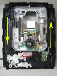 PS3 80GB - Napęd nie działa po wymianie lasera, tacka się nie podnosi