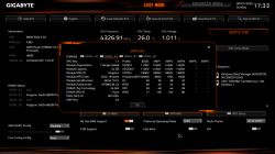 Ekran BIOS płyty głównej Gigabyte z otwartym oknem SPD Info dla pamięci DDR5