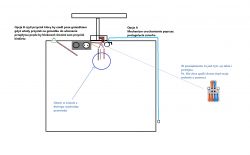 Schemat instalacji elektrycznej z dwoma opcjami włączników.