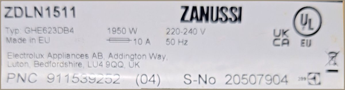 Zanussi ZDLN1511 (typ GHE623DB4) Jak podłączyć przewody do czujnika ...