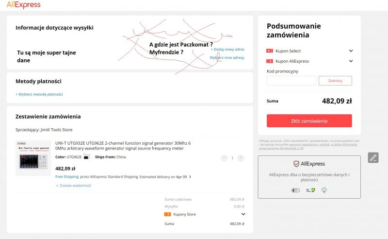 Aliexpress Paczkomaty działa - nie działa
