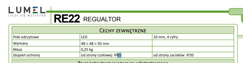 RE22-121000 Temperature Controller – Made in Poland – internal view