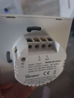 Sonoff T1 - problem z instalacją Sonoff T1 - problem z instalacją
