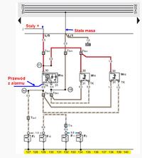 Podłączenie alarmu w Passacie B3 2.0 91r - przewody i stacyjka