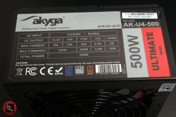 Test zasilacza Akyga Ultimate AK-U4-500 (500W, 80+ Bronze)