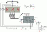 Attiny2313 - wyświetlacz 7 segmentowy na dwa napięcia.