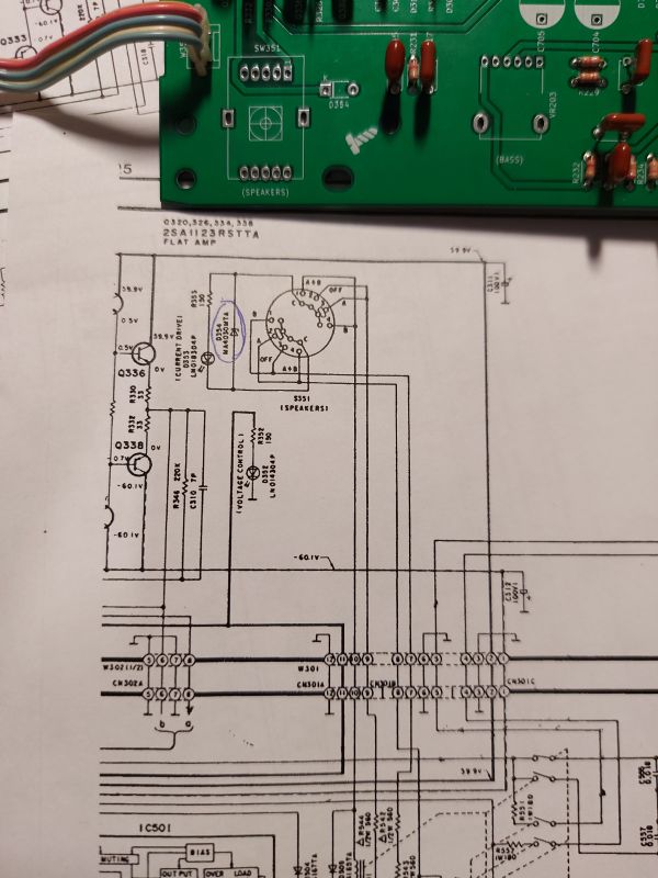 Poszukiwany zamiennik diody MA4030MTA do wzmacniacza Technics SU-VX800 - schemat D354