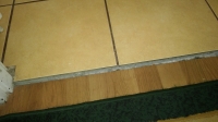 Threshold Solutions: Finishing Doorsteps Between Bathroom, Hall, Kitchen & Room (Photos 1 & 2)