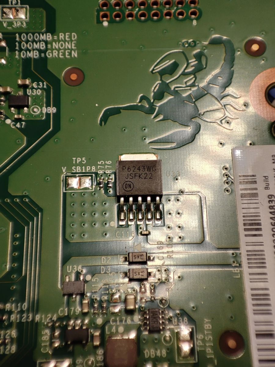 Xbox One X regulator napięcia P6243WG jaki zamiennik