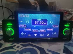 Car radio mp5 1 din 550-10 with display set to 87.50 MHz.