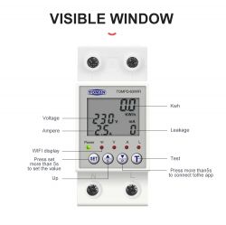TOMZN TOMP-63WIFI Device with Labeled Functions TOMZN TOMP-63WIFI device with visible labels and buttons.
