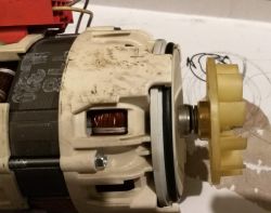 Zmywarka IKEA RENLING DW60 - Awaria i naprawa wirnika pompy myjacej.