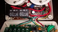Programator czasowy. Nie które elementy LCD są słabo widoczne.