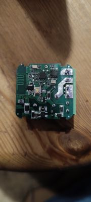 PCB Board of noName Tuya Device from AliExpress Image of the PCB board of a noName Tuya device from AliExpress, showing electronic components.